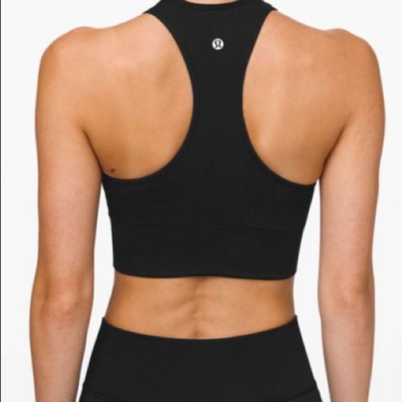 Lululemon Ebb to Train Sports Bra Black  Size 4  Medium Support, C/D Cup - Picture 2 of 8